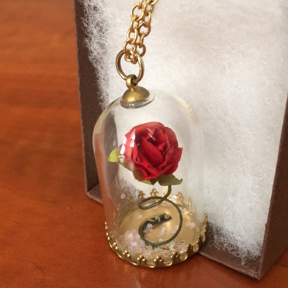 Beauty and the Beast -inspired necklace